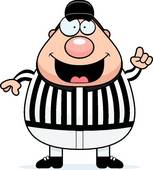 Referee Making Call - Referee Clipart
