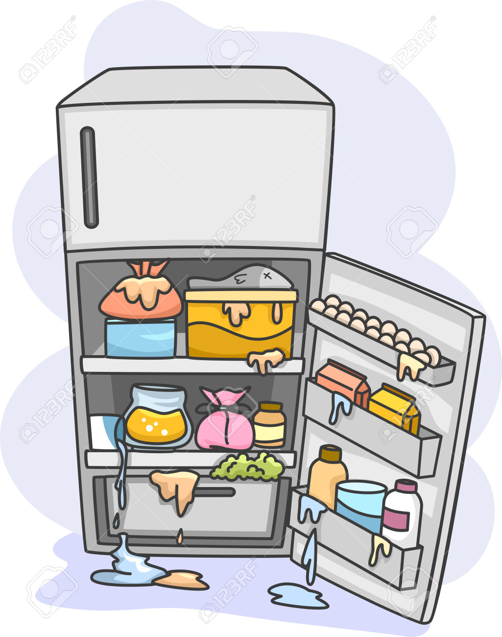 Messy Refrigerator
