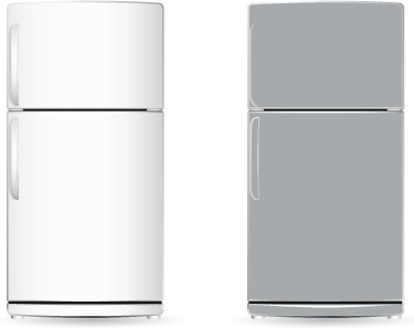 set of home appliances refrig - Refrigerator Clipart