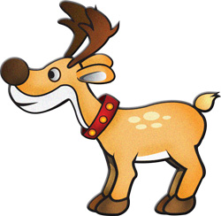 Reindeer And Rudolf Modern Clipart Christmasgifts Com