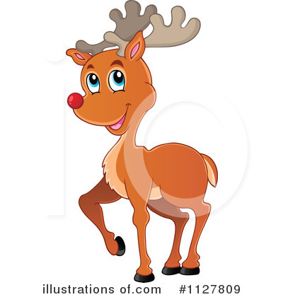 christmas reindeer clipart - 