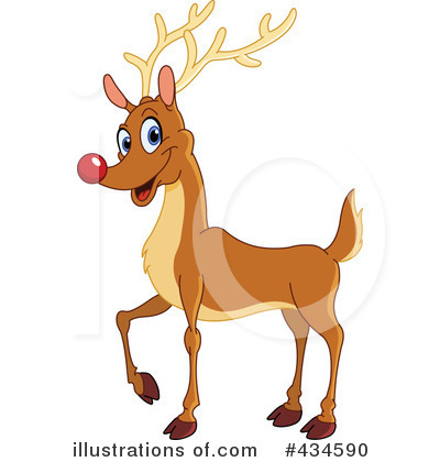 Royalty-Free (RF) Reindeer Clipart Illustration #434590 by yayayoyo