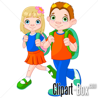 Related Children Going To School Cliparts