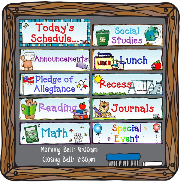 Related Image With Class Schedule Clip Art