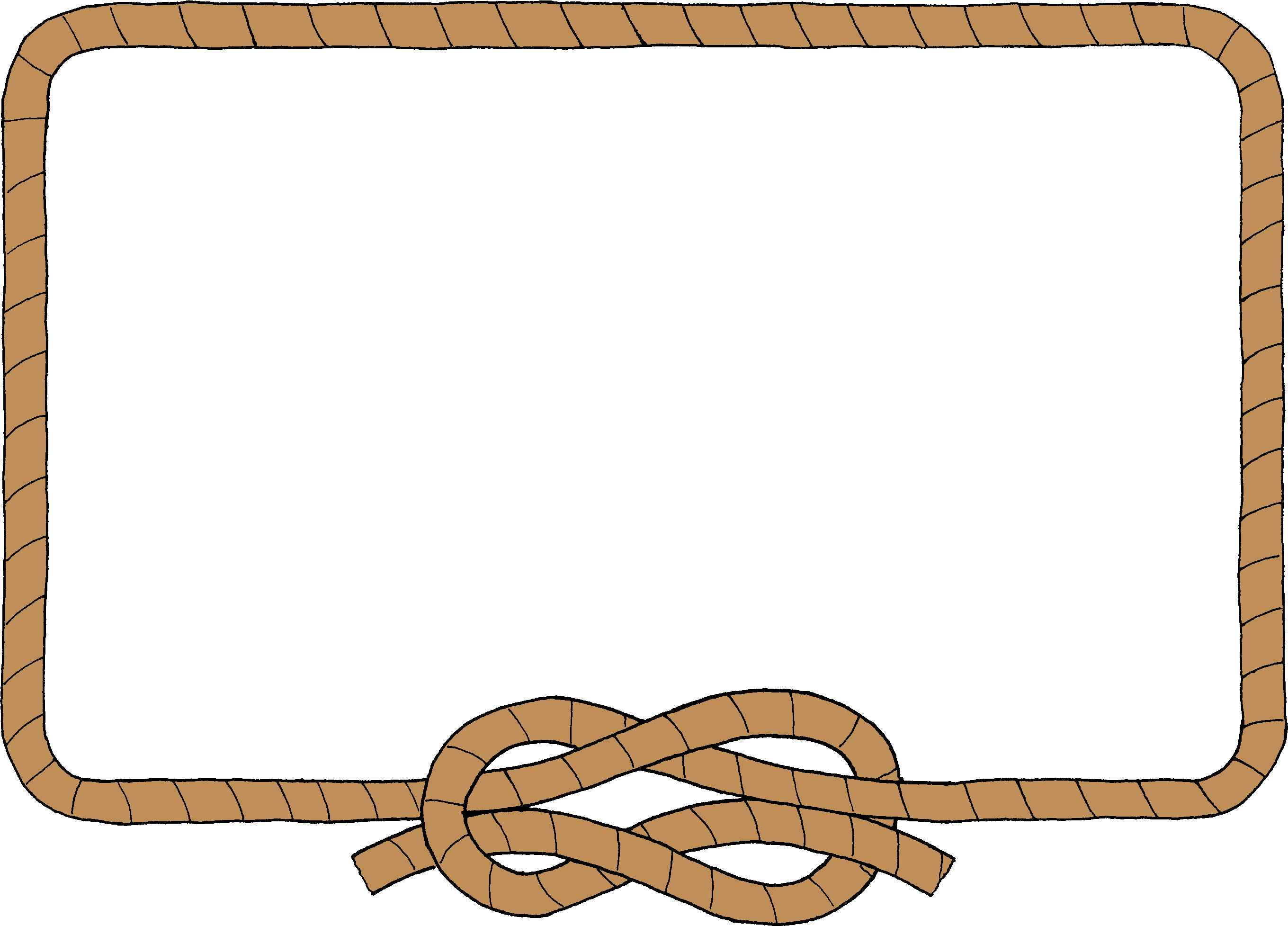 Related Pictures Border Rope  - Rope Border Clip Art