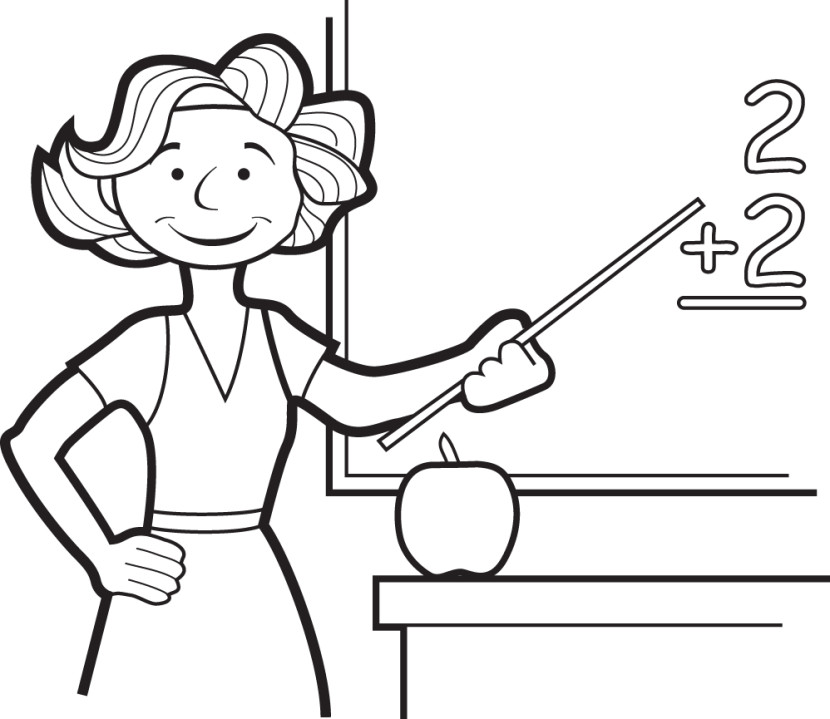 Related This Teacher Clipart Black and White