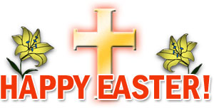 Religious happy easter clipart