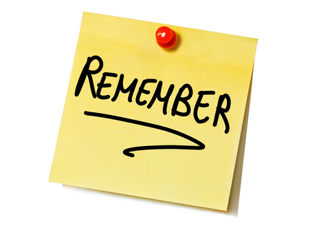 Things To Remember Clipart