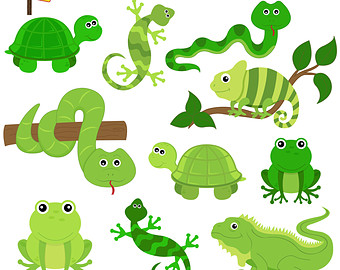 Rad Reptiles Cute Digital Cli