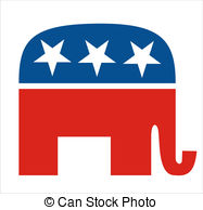 Republican Elephant Mascot US