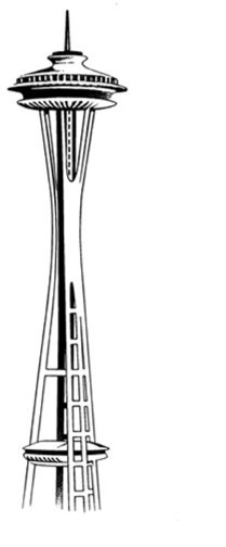 ... Space needle clipart ...