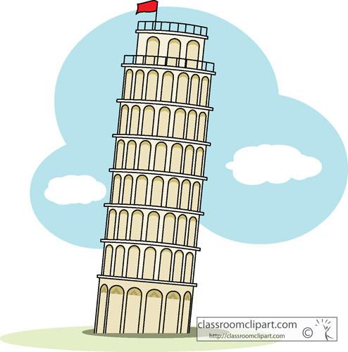 Resolution 494x500 . - Leaning Tower Of Pisa Clipart