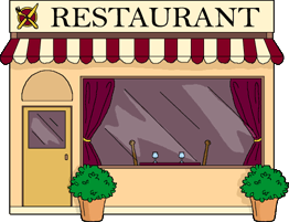 Red restaurant clip art at ve