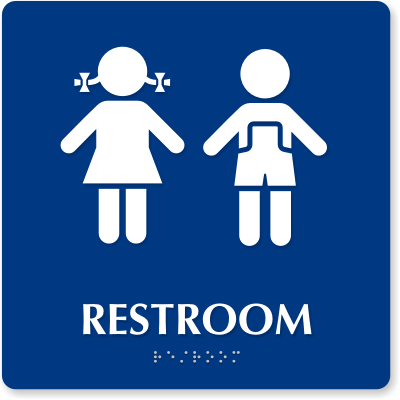 ... Restroom symbols - Man an