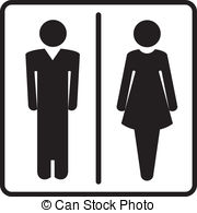 ... Restroom symbols - Man and woman signs for toilet, restroom,.