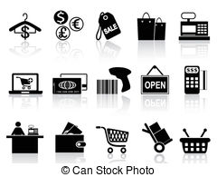 . ClipartLook.com black retail and shopping icons set - isolated black retail. ClipartLook.com ClipartLook.com 