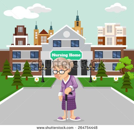 retirement home clipart