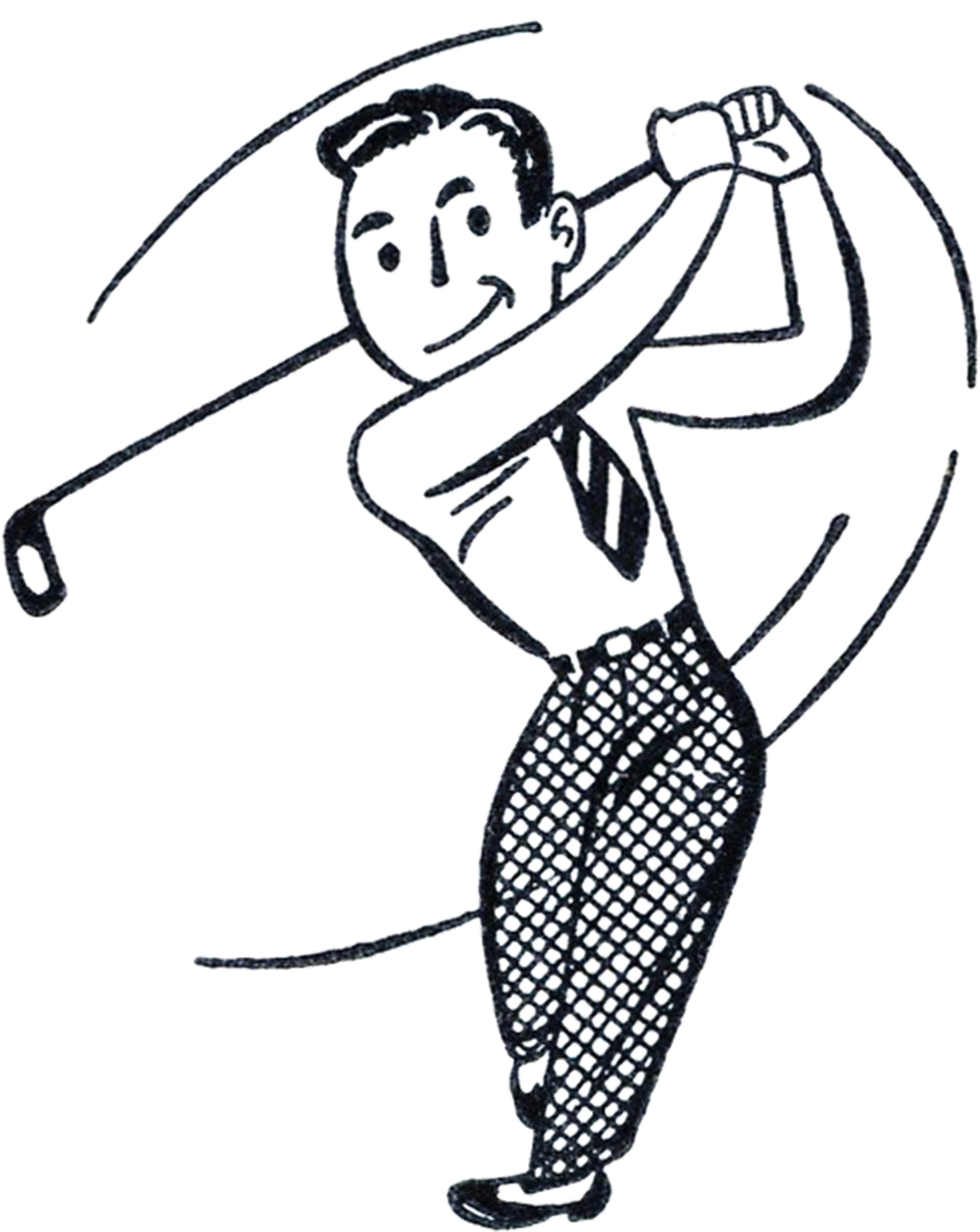 Retro Golf Clip Art