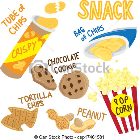 Retro Popcorn Snacks Sign Cli - Snack Clip Art