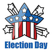... Retro Star Badge - Election Day