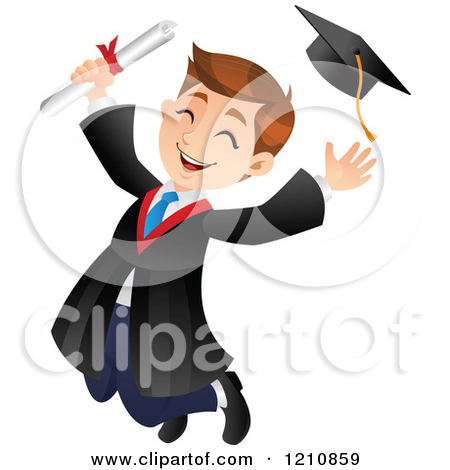 rf-graduation-clip. - High School Graduation Clipart
