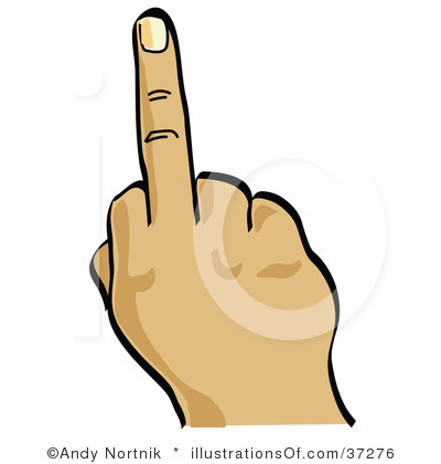 (RF) Middle Finger Clipart