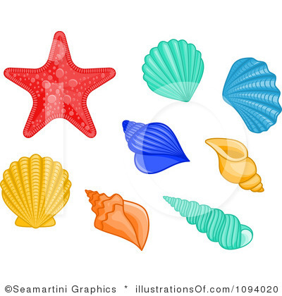 (RF) Sea Shells Clipart .