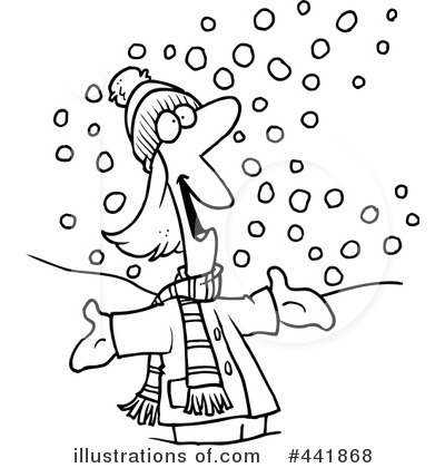 (RF) Snowing Clipart .