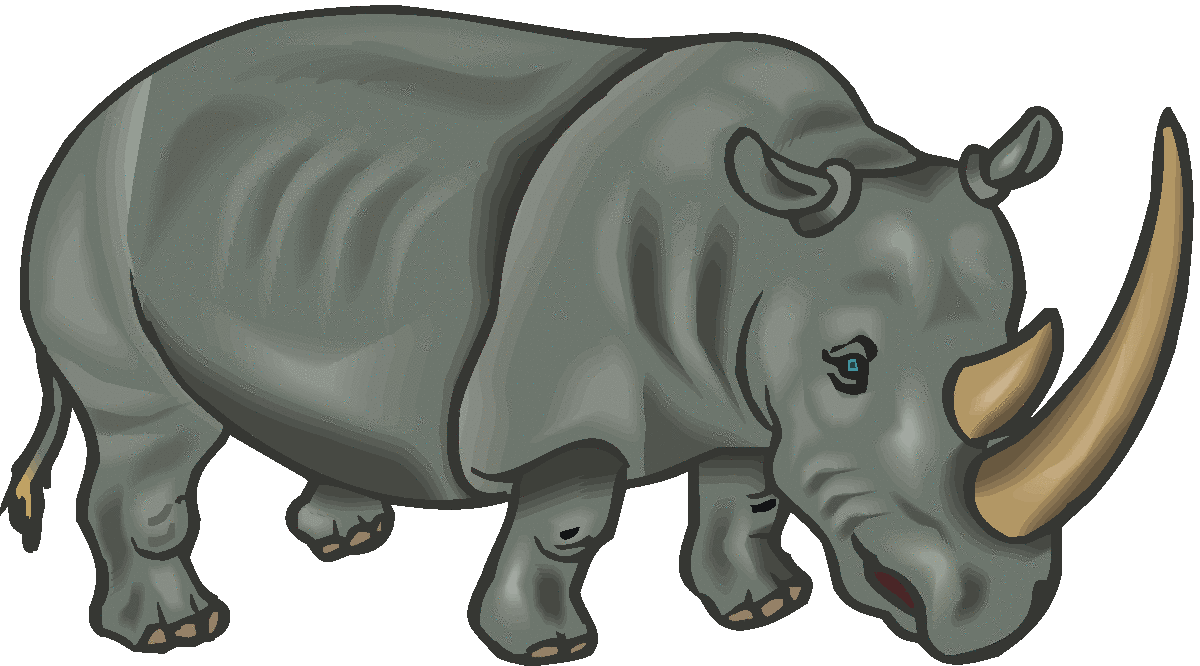 Rhinoceros Clip Art - Rhinoceros Clipart