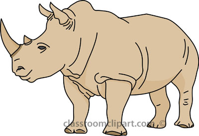 rhinoceros clipart #9 - Rhinoceros Clipart