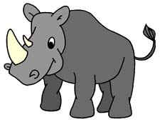 Big Rhino Clipart