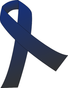 Dark blue ribbon: Colon cance