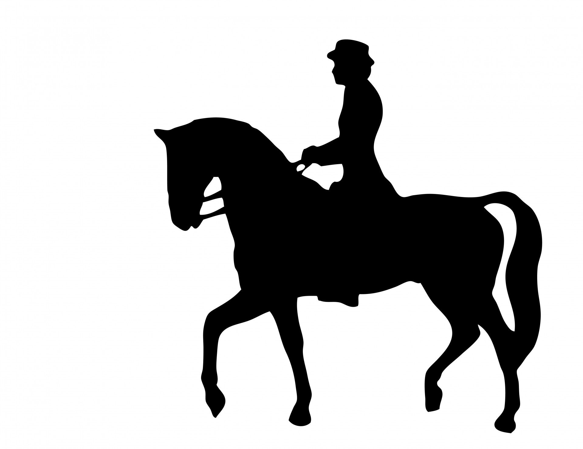 horse riding Silhouette | Horse Rider Silhouette Clipart Free Stock Photo  HD - Public Domain .