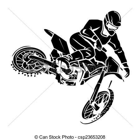 Moto cross rider - csp2365320 - Rider Clipart