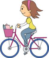 Riding A Bike Wearing Helmet Cycling Size: 96 Kb