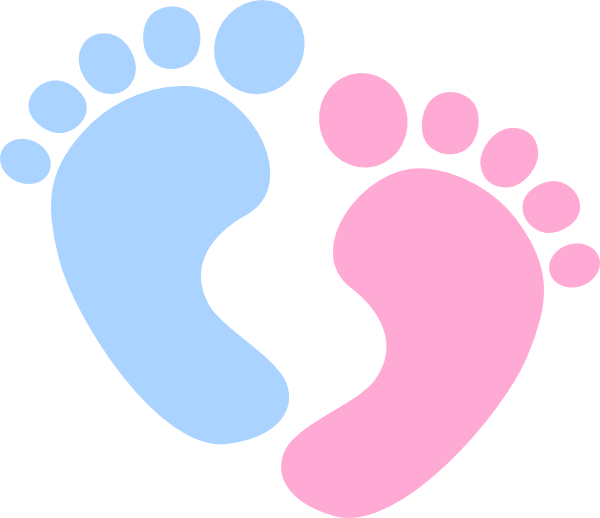 Right Baby Foot Print Clipart - Baby Foot Print Clip Art
