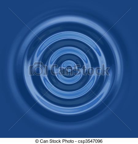 Abstract water ripples ring o