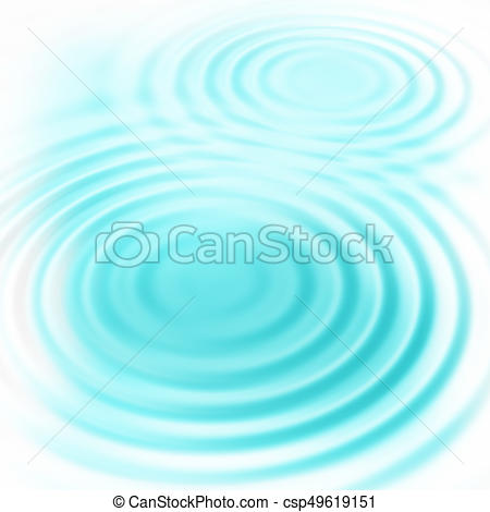 Abstract blue circular water ripples - csp49619151