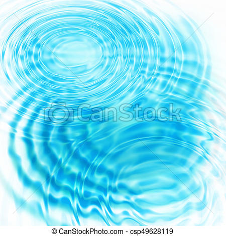 Abstract blue circular water ripples - csp49628119