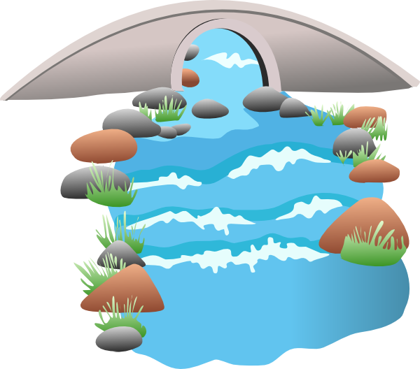 Mountain Stream Clipart #1