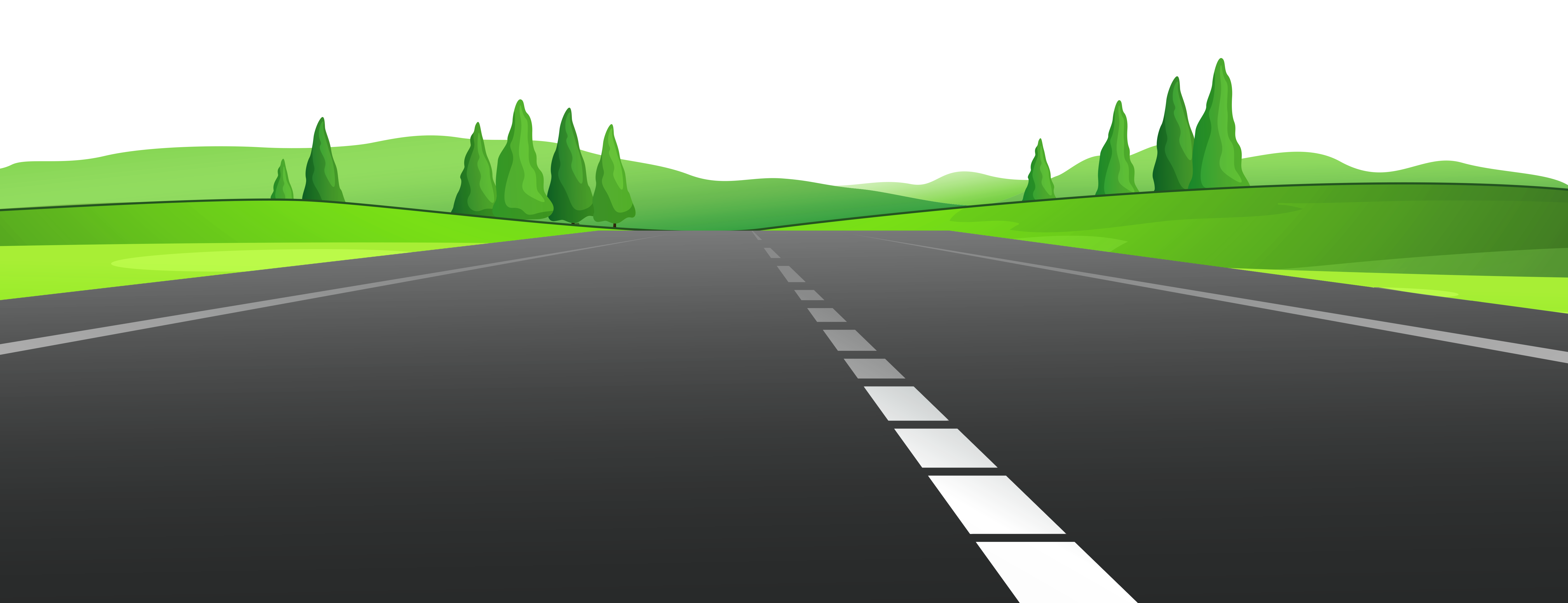 Clipart road with landscape