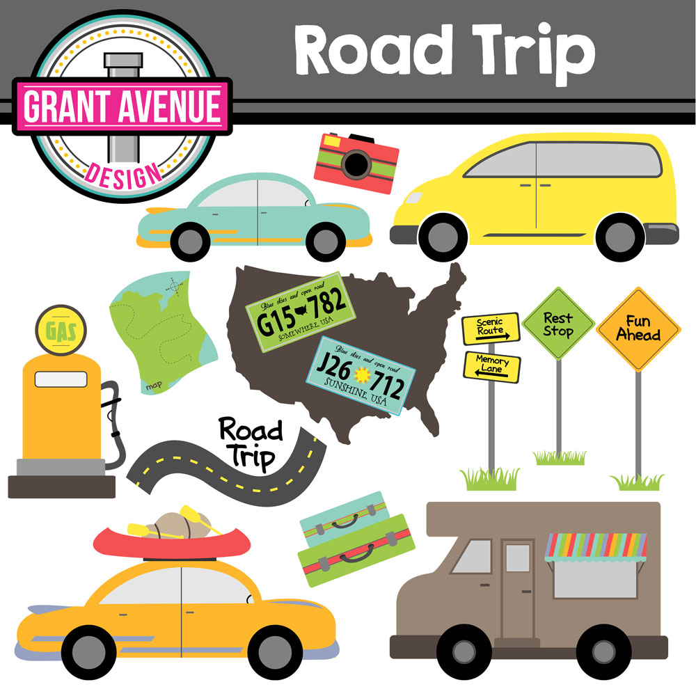 road trip clipart - Road Trip Clipart
