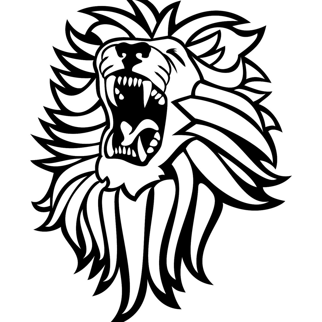 roar clipart - Roaring Lion Clipart