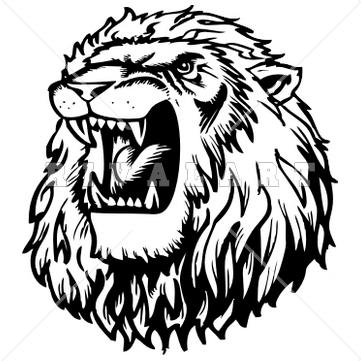 Roaring Lion Clipart Black And White Clipart Panda Free Clipart