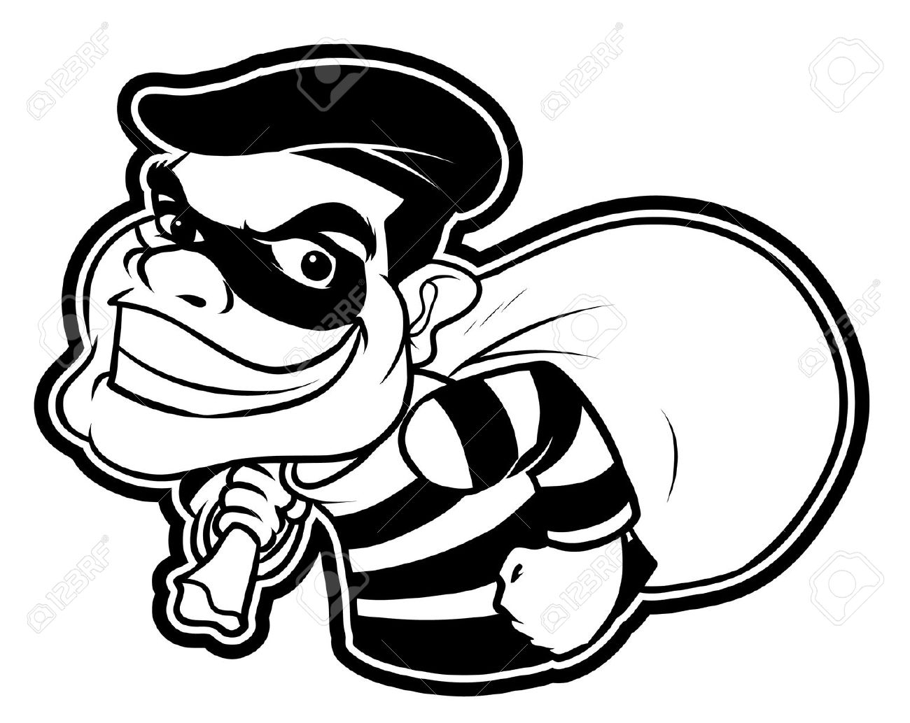 Robber thief clip art free clipart images