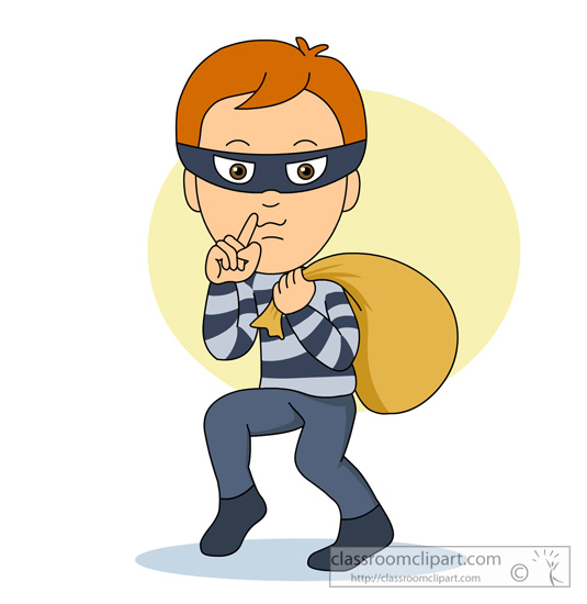 Robber thief clip art free cl