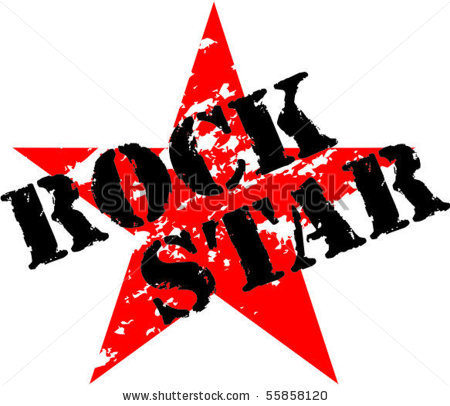 Rock Star Stage Diving Clipar