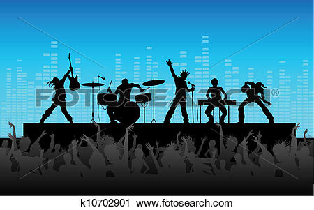 Rock Band Performance - Rock Band Clipart