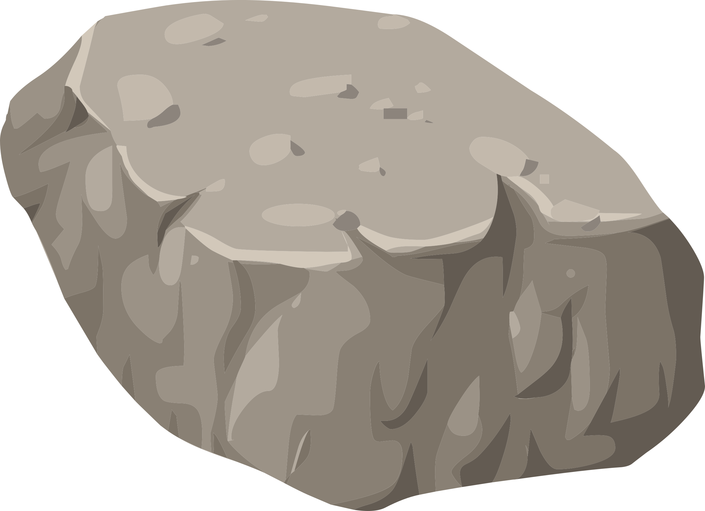 Piles of rocks. Vector clip a