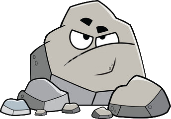 Angry rock clipart by Matiseli ClipartLook.com 